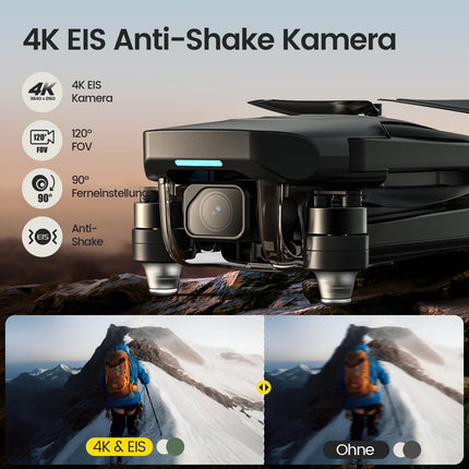 Holy Stone GPS Drone with 4K EIS Camera for Adults, HS175G RC Quadcopter with 60 Mins Long Flight Time, Follow Me, Brushless Motor, Circular Flight, Trajectory Camera Drones for Beginners Under 249g, C0