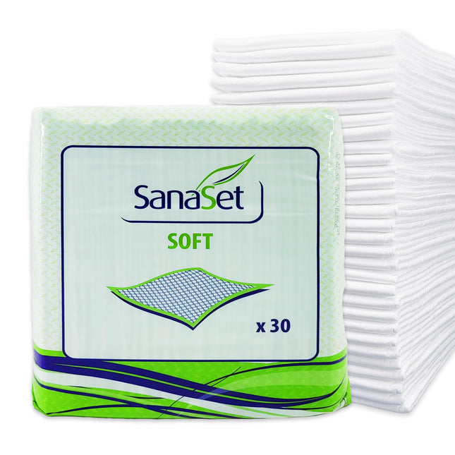 Premium Disposable Incontinence Pads – Maximum Protection, High Absorbency – Waterproof Changing Pads for Dry Mattresses, Beds, Chairs, and Floors | Adults, Seniors, and Babies (90x60, 30)