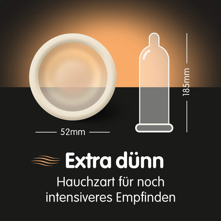 100 Billy Boy Extra Thin Condoms - Ultra-thin condoms for an even more intense sensation - Made in Germany
