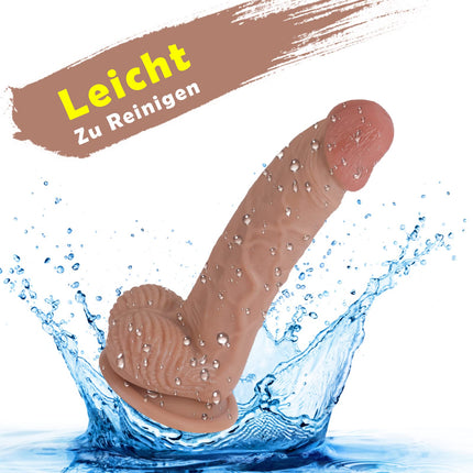19.5CM Dildo - Silicone Dildos Realistic Penis with Strong Suction Cups XXL Dildo Stimulate G-Spot Anal Dildo Anal Dildo Anal Plug Sex Toy Erotic Sex Toys for Women Men Couples Adults