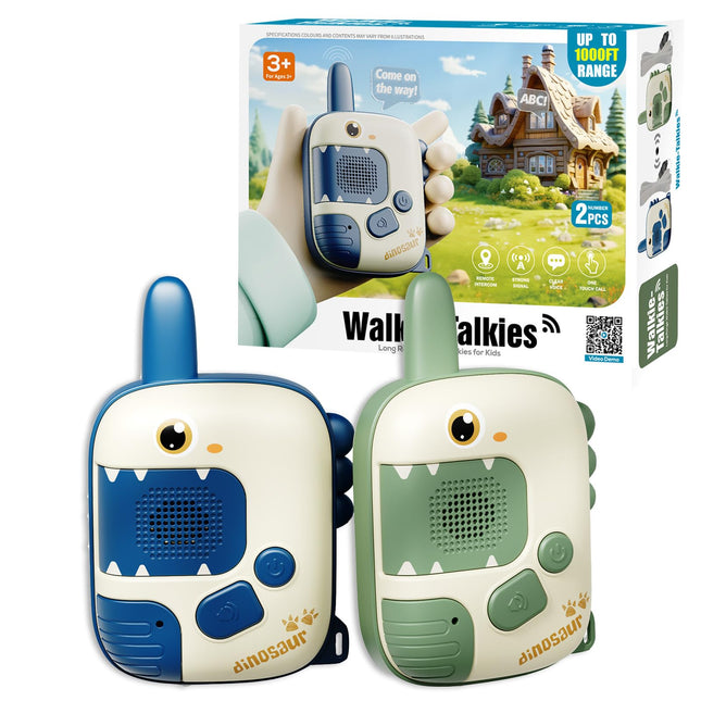 DQMOON Walkie Talkie Children, Toys from 3 4 5 6 7 8 Years Dinosaur Toy Gifts Boy 3-10 Years Outdoor Games for Children Walkie Talkie Children's Toys Christmas Gift Ideas Toys