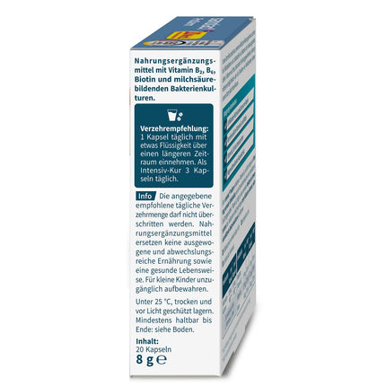 sanotact ProDarm (20 capsules) • 10 billion lactic acid cultures + 3 bacterial strains for intestinal cleansing • Bacterial cultures as a bowel cleansing treatment • With vitamins B6, B2 + biotin • Probiotic intestinal treatment