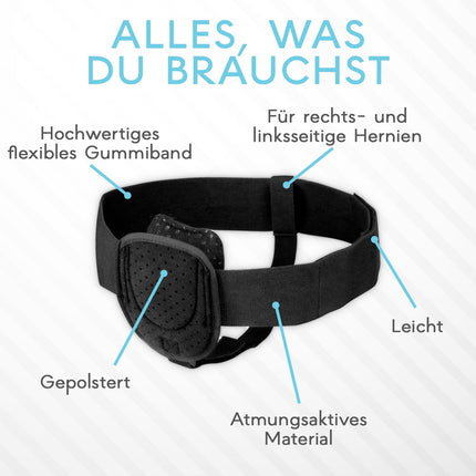 Adamson H2 Inguinal Hernia Belt for Men and Women – Hernia Band, Left and Right Wearable – Flexible, Adjustable Inguinal Hernia Belt – 90-120 cm Hip Circumference