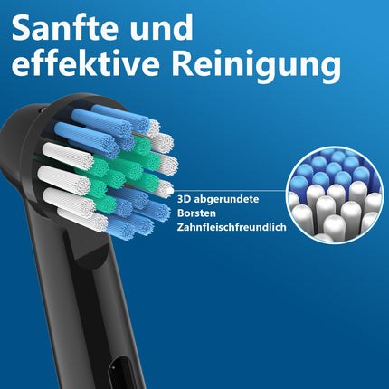 12 Replacement Brush Heads for OralB Vitality Pro, Genius X, Pro Pro Series 3 Plus, Pro 3 Electric Toothbrush, Toothbrush Head Compatible with Braun OralB, Precision Replacement Brush Heads Black by HSYTEK