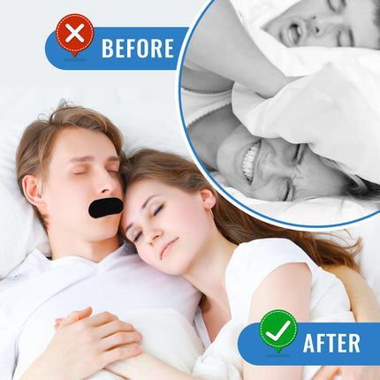 30 pieces mouth plasters against snoring, mouth band snore stopper, anti-snoring snoring plasters at night, against snoring, helps against snoring and develops nasal breathing habits