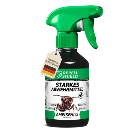 RepellShield® Citronella Ant Spray for Indoors &amp; Outdoors - Natural Ant Remedy with Essential Oils - Citrus Scent - Alternative to Ant Bait &amp; Ant Trap for Indoors, 250ml