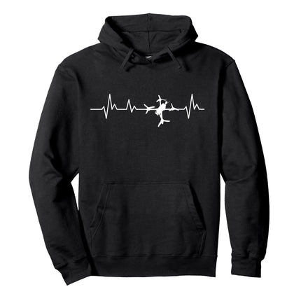 FPV Drone Heartbeat Freestyle and Racing Quadcopter Acro Pullover Hoodie