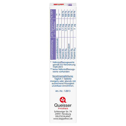 Doppelherz Lavender Extract + Oil – With vitamins B6 and B12 to contribute to the normal function of the psyche and nervous system – 30 tablets