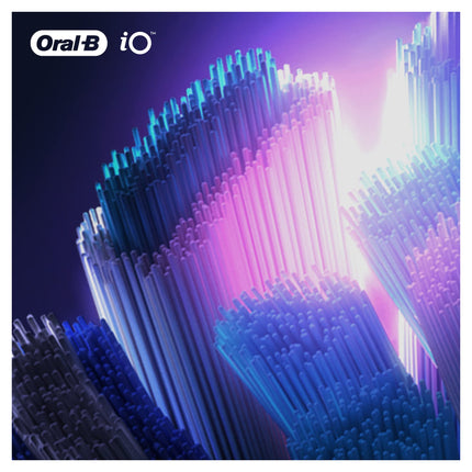 Oral-B iO Ultimate Cleaning Brush Heads for Electric Toothbrush, 4 Pieces, Ultimate Tooth Cleaning with iO Technology, Toothbrush Head for Oral-B Toothbrushes, Black, Pack of 4