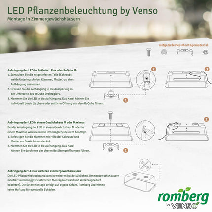 Romberg 16294397 BoQube Greenhouse &amp; Planter L plus LED anthracite-green (Indoor Greenhouses)