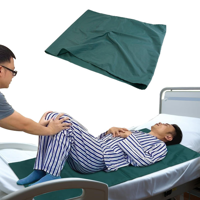 Patient sliding sheet, reusable transfer sheet, bed positioning pad for turning, lifting, sliding aid, mobility aid for elderly, disabled, hospitals, home care