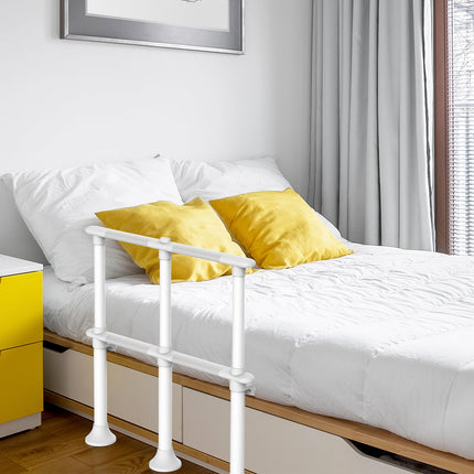 Heuffe bed rail fall protection for seniors with leg, bed grab bar standing aid for older adults, safety bed railing, height-adjustable bed guard rail nursing bed for the disabled
