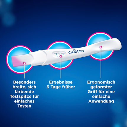 Clearblue Pregnancy Test Combo Pack Double-Check Early &amp; Week, 2 Tests (1 digital 25 mIU/ml, 1 visual 10 mIU/ml), Pregnancy Test, Early Pregnancy Test, Pregnancy Week Determination