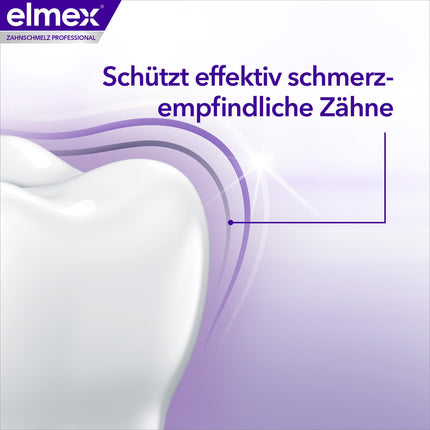 elmex Toothpaste Professional Opti-enamel Sealing &amp; Strengthening 75ml – medical tooth cleaning with amine fluoride seals the tooth enamel – protects against tooth enamel loss