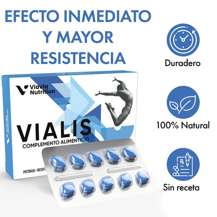VIALIS – Natural supplement for active men – Extra Strong – Highly dosed with Maca, Ginseng, Tribulus Terrestris and L-Arginine