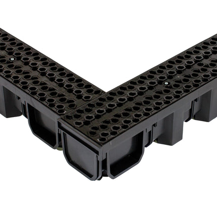 ScarMaxx - Drainage channel end piece set of 2 - made of plastic - 2 x end caps for drainage channels with a height of 115 mm