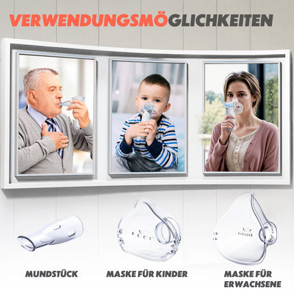 AU YAT Nebulizer Machine for Adults, Rechargeable Portable Nebulizers for Adults and Children, Quiet Nebulizer for Children