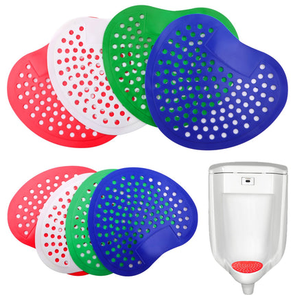 Urinal strainer with fragrance, 8 pieces urinal strainer urinal insert with air freshener to eliminate odors, urinal strainer splash guard fragrance for toilets, urinal, WC, bathroom, any urinal