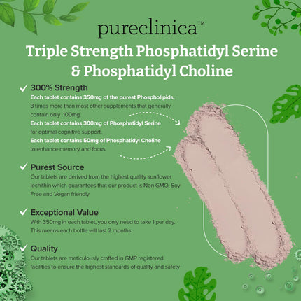 Triple Strength Phosphastidylserine and Phosphastidylcholine x 60 Tablets