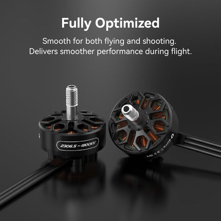 2306.5 1800KV FPV Drone Motor - 6S Brushless Motor for 5inch FPV Drone QAV Quadcopter-4pcs