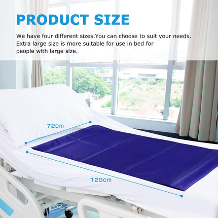 LOSCHEN sliding sheet, tube sliding sheet for patient transfer, sliding sheet to assist the transfer of elderly people (72 * 120cm, dark blue)