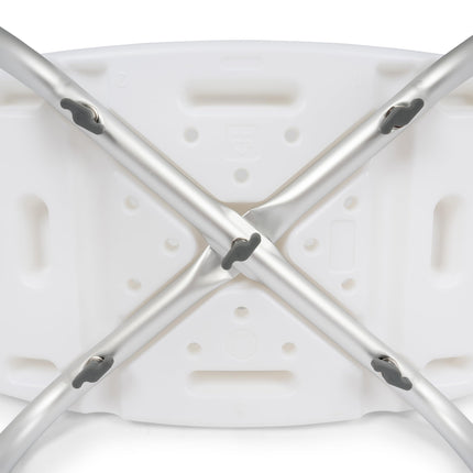 Dunimed Shower Stool - Height-Adjustable Shower Chair 39-52cm - Anti-Slip Shower Seat - Shower Aid - Bath Seat (Without Backrest)