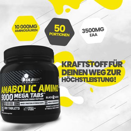 Olimp Anabolic Amino 9000 Mega Tabs, 300 tablets