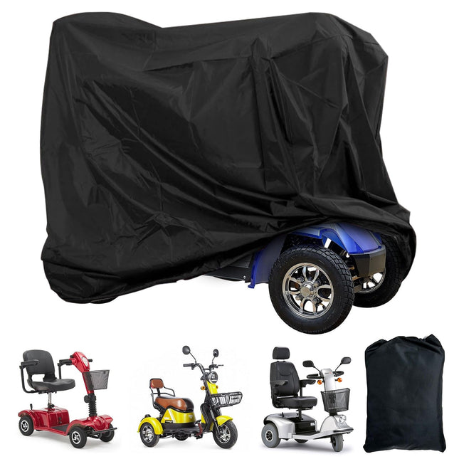 Idota Mobility Scooter Cover, Waterproof Mobility Scooter Cover 210D Oxford Scooter Cover, Universal Cover for Mobility Scooter 140×66×91 cm