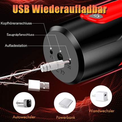 Honeyexp Electric Masturbator Man Hands-Free Cup with 7 Modes Telescopic and Rotation, Sex Toys for Men, Masturbation for Men, Pocket Pussy Masturbators Sex Machine Machines &amp; Devices