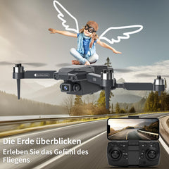 S508 Drone with Camera HD 720P for Kids, Mini Drone with WiFi Transmission for Beginners, RC Drones Quadcopter for Boys Girls, Toy Drone Helicopter with Headless Mode, Handbag Long Flight Time
