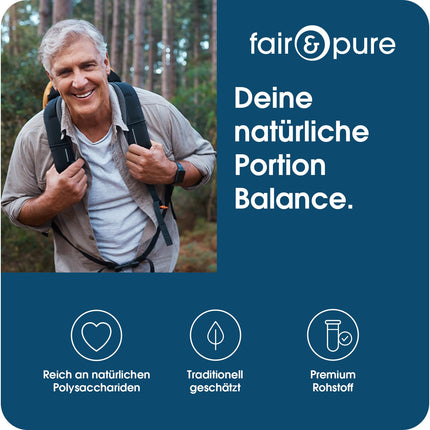 Fair &amp; Pure® - Agaricus Blazei 1300mg - 120 Capsules - ABM - Agaricus Blazei Murill - Medicinal Mushroom - Vegan - Natural - Without Magnesium Stearate