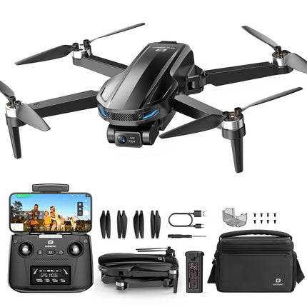 DEERC EIS 4K Camera Drone with 2-Axis Gimbal for Adults, D65 RC Drones Under 249g, GPS Follow Me, 26 Min. Long Flight Time, 5G Image Transmission, Smart Return, Professional Complete Set for Beginners, C0