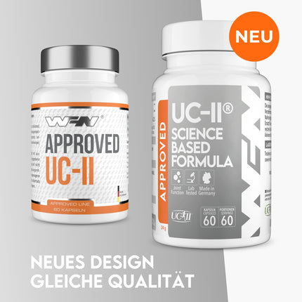 WFN Approved UC-II - Undenatured Collagen Type 2 High Dose - 60 Capsules - Joint Complex with UC II Collagen, Vitamin C &amp; Boswellia Serrata - Produced in Germany - Externally Laboratory Tested