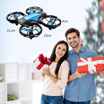 4DRC V8 Mini Drone for Kids, RC Quadcopter Mini Drone with 3 Batteries, 27 Min. Long Flight Time, Hand Sensor, Automatic Altitude Hold, 360° Rolling, Headless Mode, One-Key Start for Beginners, Blue