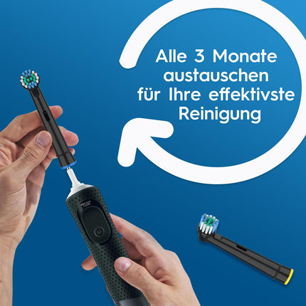 12 Replacement Brush Heads for OralB Vitality Pro, Genius X, Pro Pro Series 3 Plus, Pro 3 Electric Toothbrush, Toothbrush Head Compatible with Braun OralB, Precision Replacement Brush Heads Black by HSYTEK