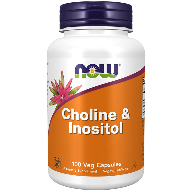 Now Foods, Choline &amp; Inositol, 500 mg, 100 Vegan Capsules, Laboratory Tested, Vitamin B, Gluten-Free, Soy-Free, Vegetarian