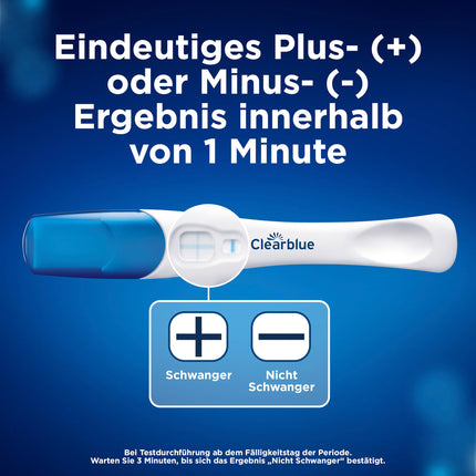 Clearblue Pregnancy Test Fast Detection, 5x Pregnancy Test, over 99% reliable with FloorguardTM , result within 1 minute