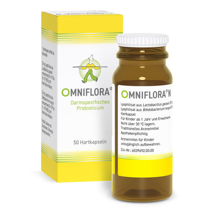 Omniflora N hard capsules - the gastrointestinal remedy for the sustainable improvement of the intestinal flora