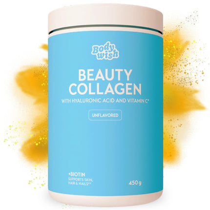 XXL Collagen Powder High Dosage 450 g | Premium Hyaluronic Acid, Biotin, Vitamins &amp; Minerals. Skin Care | Glow Collagen Powder Hydrolysate Peptides Types 1 and 3 | Skin, Hair, Nails | Neutral Soluble