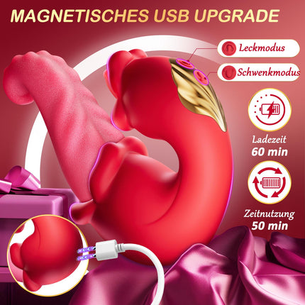Vibration for women tongue vibrator, sex toy for women 3 in 1 vibrator sets for women clitoris with 10 swing mode sex toys, sex toys for women solo vibrators sex toyset for woman