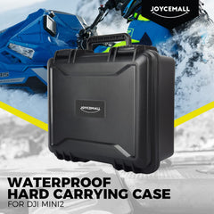 29.5 x 26.6 x 14.2 cm Waterproof Portable Case, JOYCEMALL Professional Large Compact Anti-Crash Carrying Case Hard Shell Storage Box Compatible with DJI Mavic Mini 2 Drone Accessories Full Protection Black
