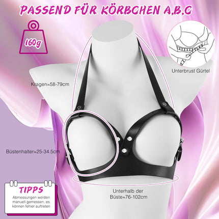 BDSM Bondage Set Sex Toys for Couples Breast Restraints for Women Sexy Harness Ladies Leather SM Bondage Set Restraints Erotic Sex Toys for Women Extreme Lingerie Ladies Sex Toys Extreme Sex Games