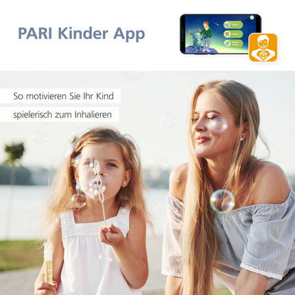 PARI BOY Pro inhalation device for adults and children – Inhaler nebulizer with PIF control for the treatment of severe respiratory diseases – Short inhalation time with high lung deposition