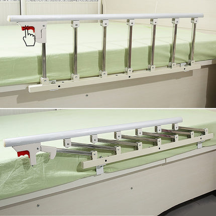 WPYGHLJN Bed Rail for Elderly Seniors, Foldable Portable Safety Bed Guard Rail, Folding Bed Railing Hospital Metal Handle Bumper for Adults Home Care Support, 106x40CM