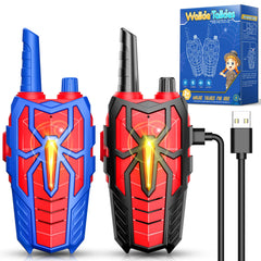 Toys from 3 4 5 6 7 8 9 10 years boy, Walkie Talkie children rechargeable gift boy girl 3-10 years spider toy walkie talkie outdoor games radio toys