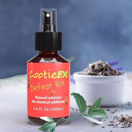 Anti-lice repellent spray by COOTIEEX | 100ml natural repellent spray against head lice without DEET | Repel lice with the power of nature | Head lice &amp; nit comb alternative