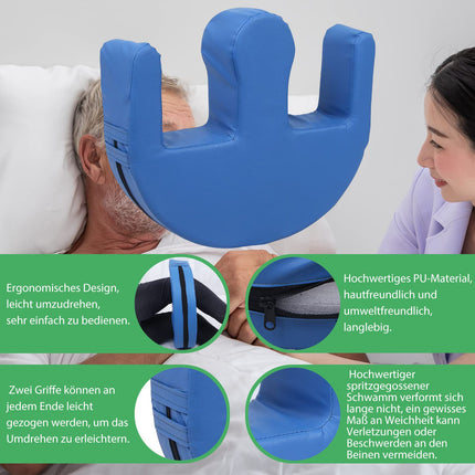 F Fityle U-shaped bed turning aid, multi-purpose turning aid for the elderly, upholstered cushion for people, patients, disabilities, aids, pearl cotton