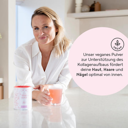 Vegan Collagen Powder + Hyaluronic Acid [400g] | Plant-based alternative to collagen hydrolysate | with 13 amino acids and vitamin C from camu | Tasteless | Made in Germany | Alpha Foods