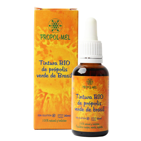 Brazilian Green Propolis Liquid Extract 30 ml – Organic. Mother Tincture. 100% natural, gluten-free, 25% w/v.