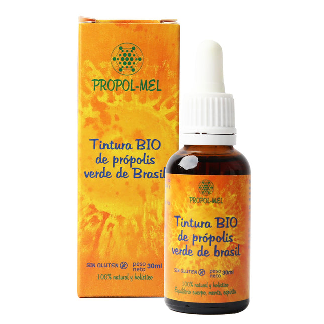 Brazilian Green Propolis Liquid Extract 30 ml – Organic. Mother Tincture. 100% natural, gluten-free, 25% w/v.